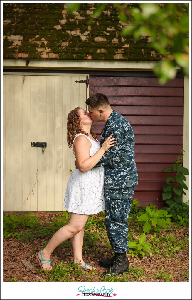 kissing under the tree