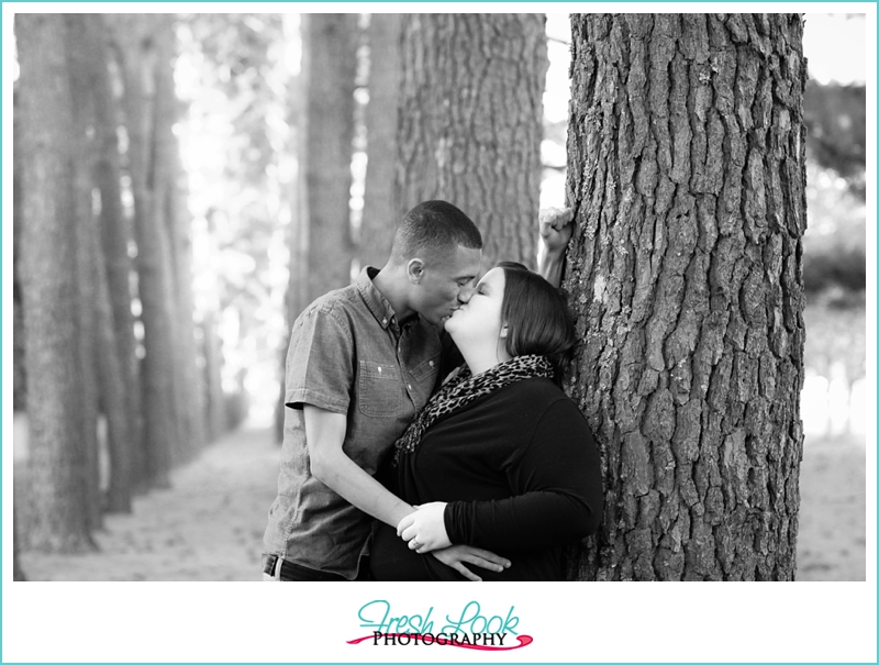 kissing in the trees