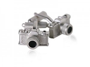 camera cufflink gift