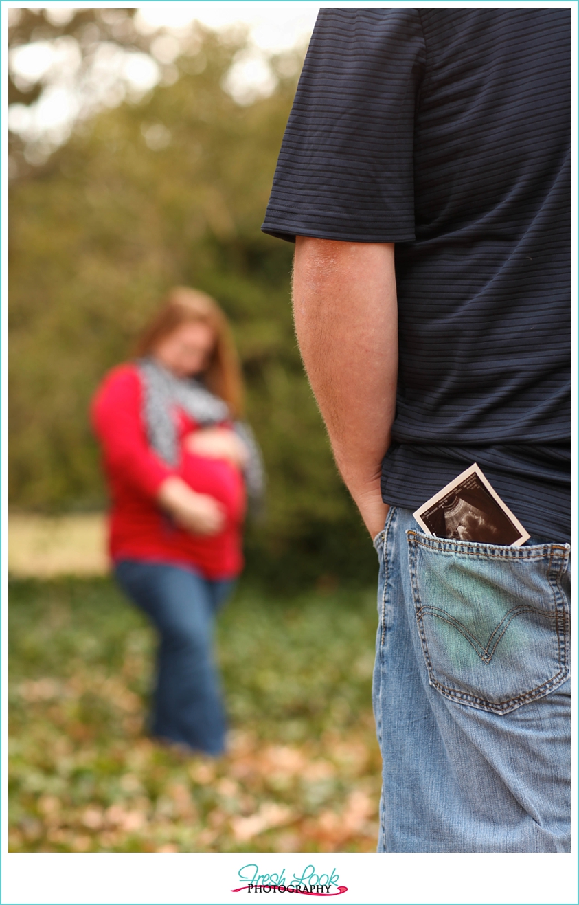 winter maternity session