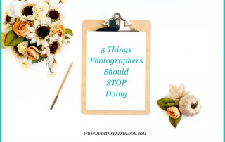 5 things photographers should stop doing
