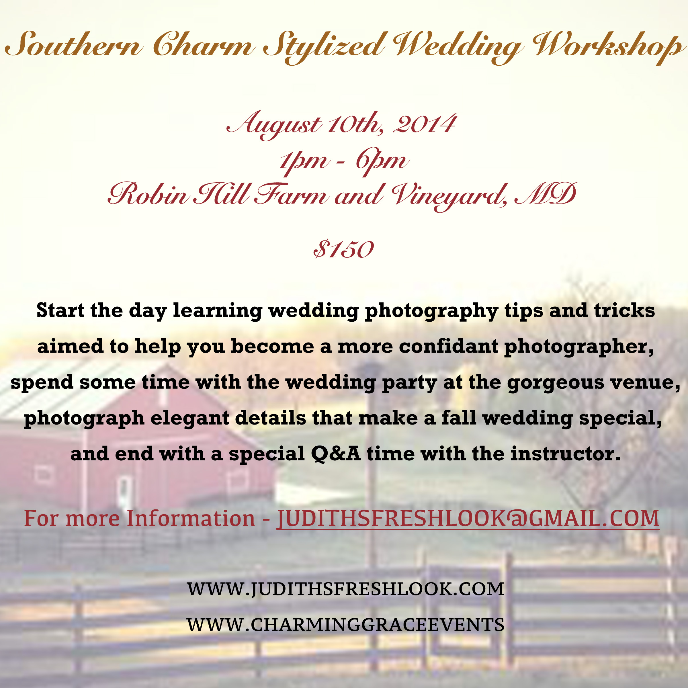 Southern Charm Stylized Wedding Workshop