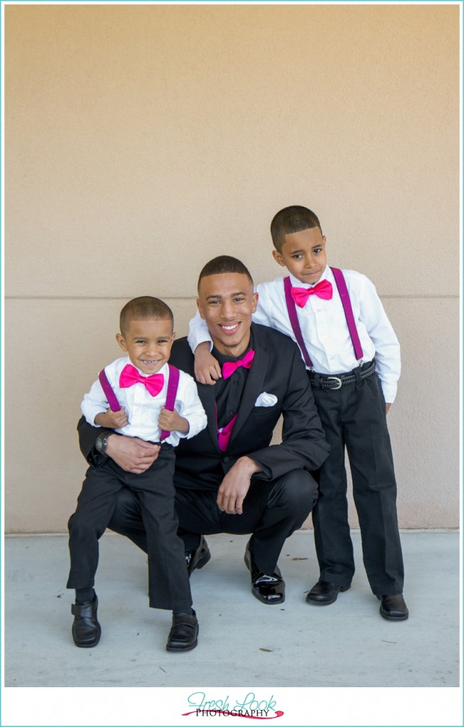 groom and ring bearer 