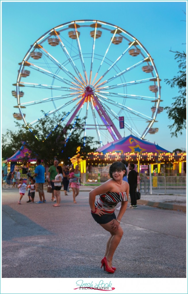 sunset at the carnival