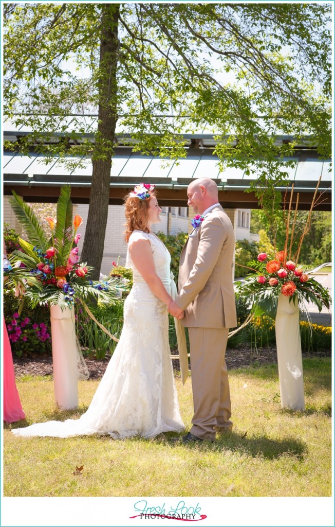 outdoor wedding ceremony