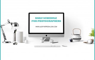 daily schedule for photographers