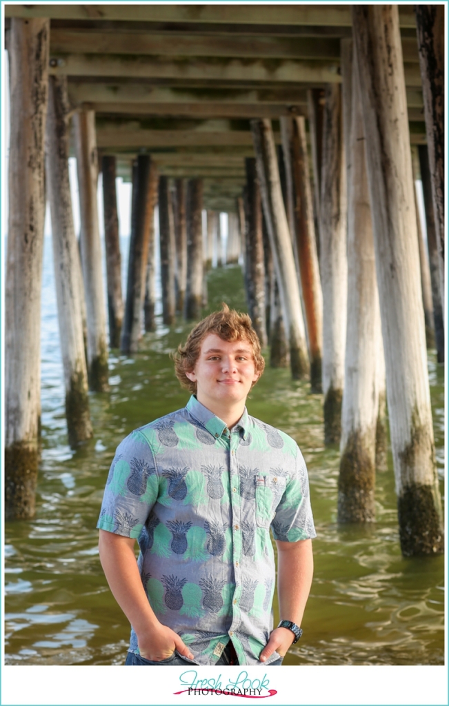 under the pier