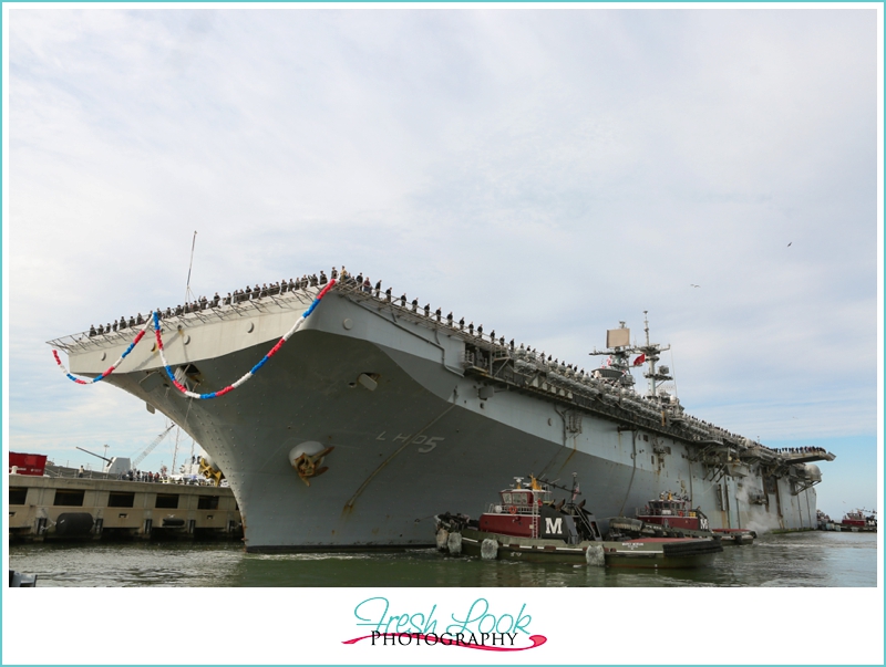 USS Bataan Pierside Homecoming