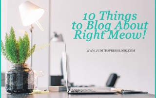 10 things to blog about now