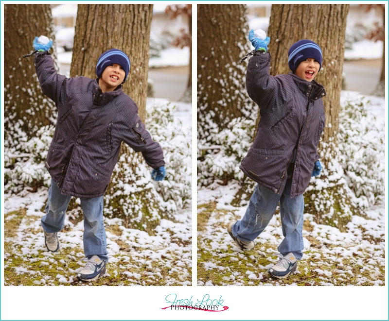 throwing a snowball