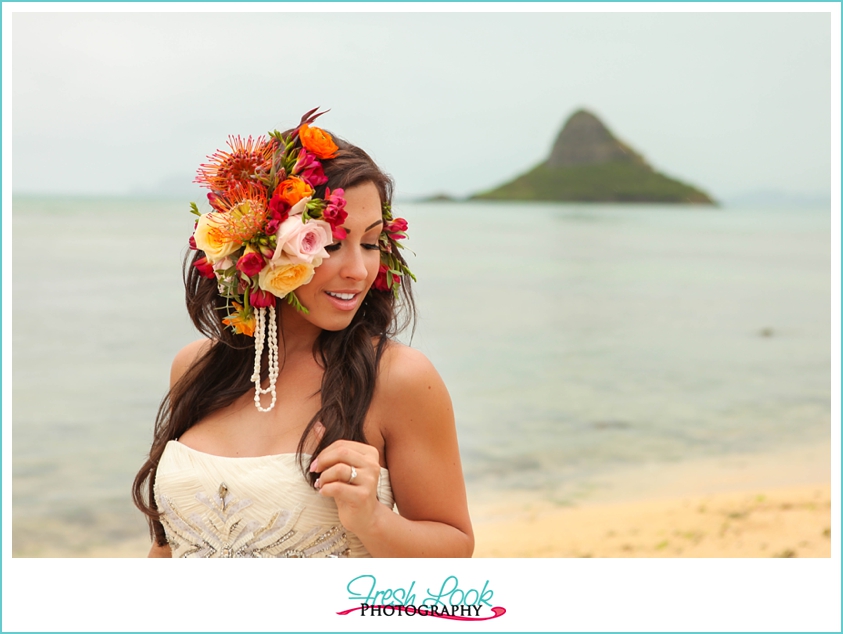 Hawaiian bridal shoot