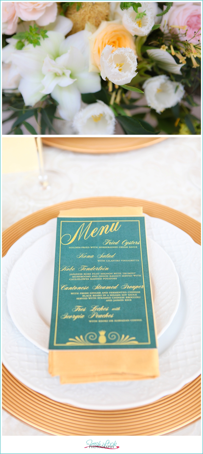emerald menu card