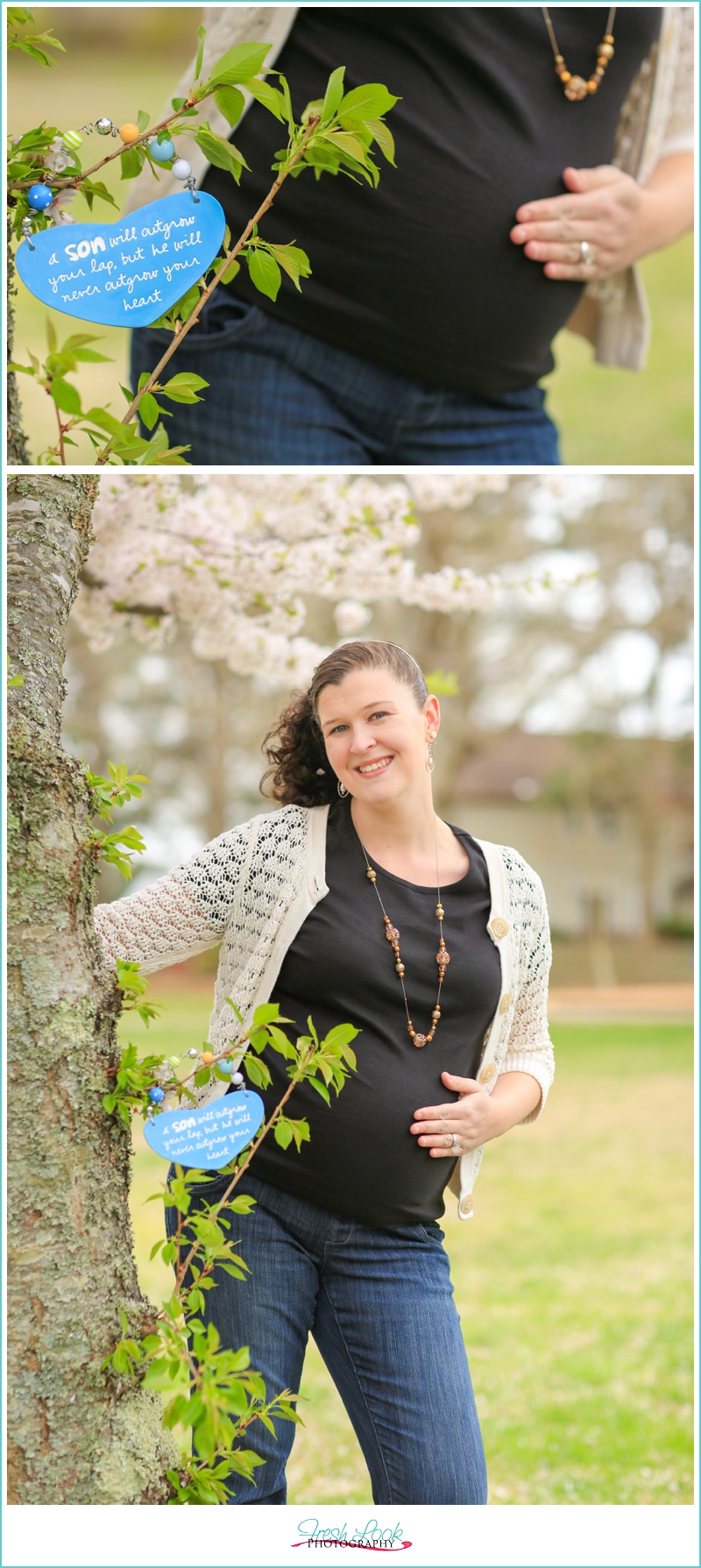 cherry blossom maternity pictures