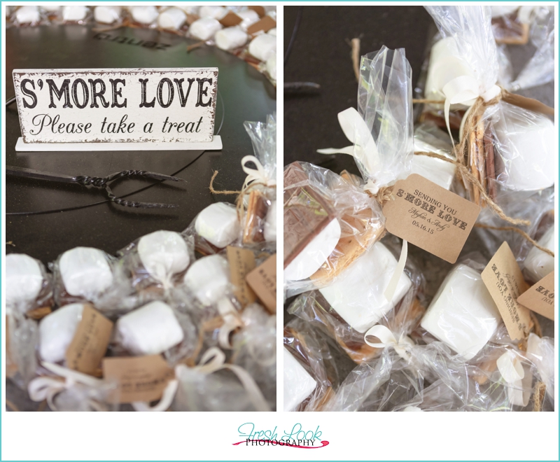 s'more wedding favors