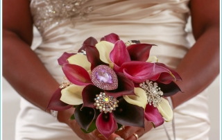 unique purple wedding bouquet