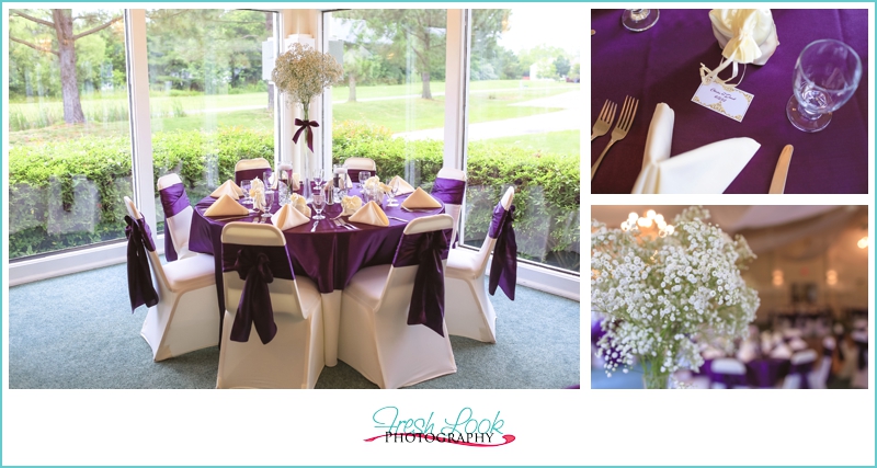 purple and silver wedding colors