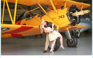 kissing by the planes