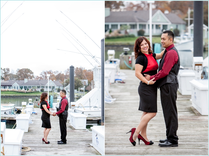 engagement photos in the marina