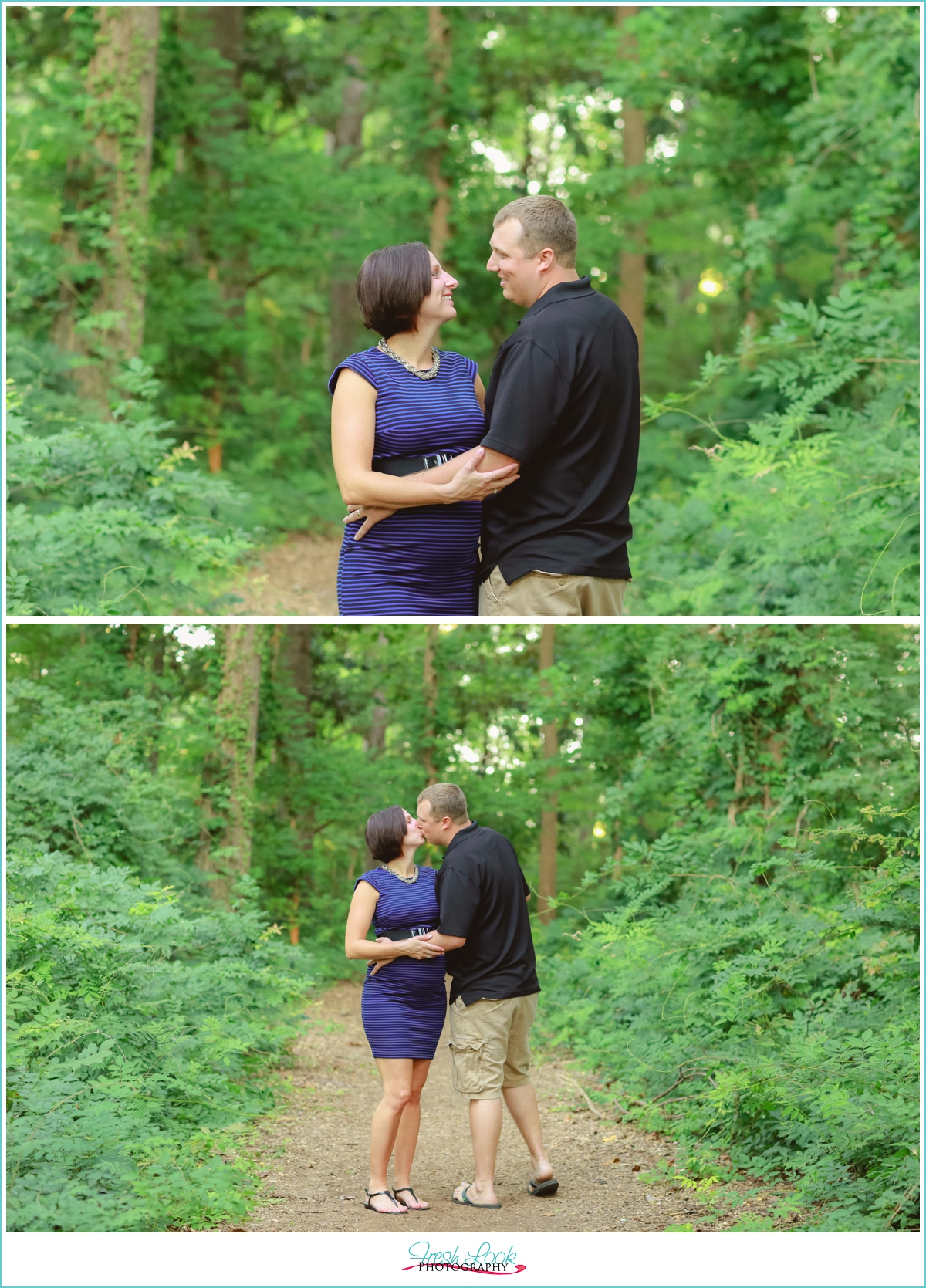maternity shoot in the woods