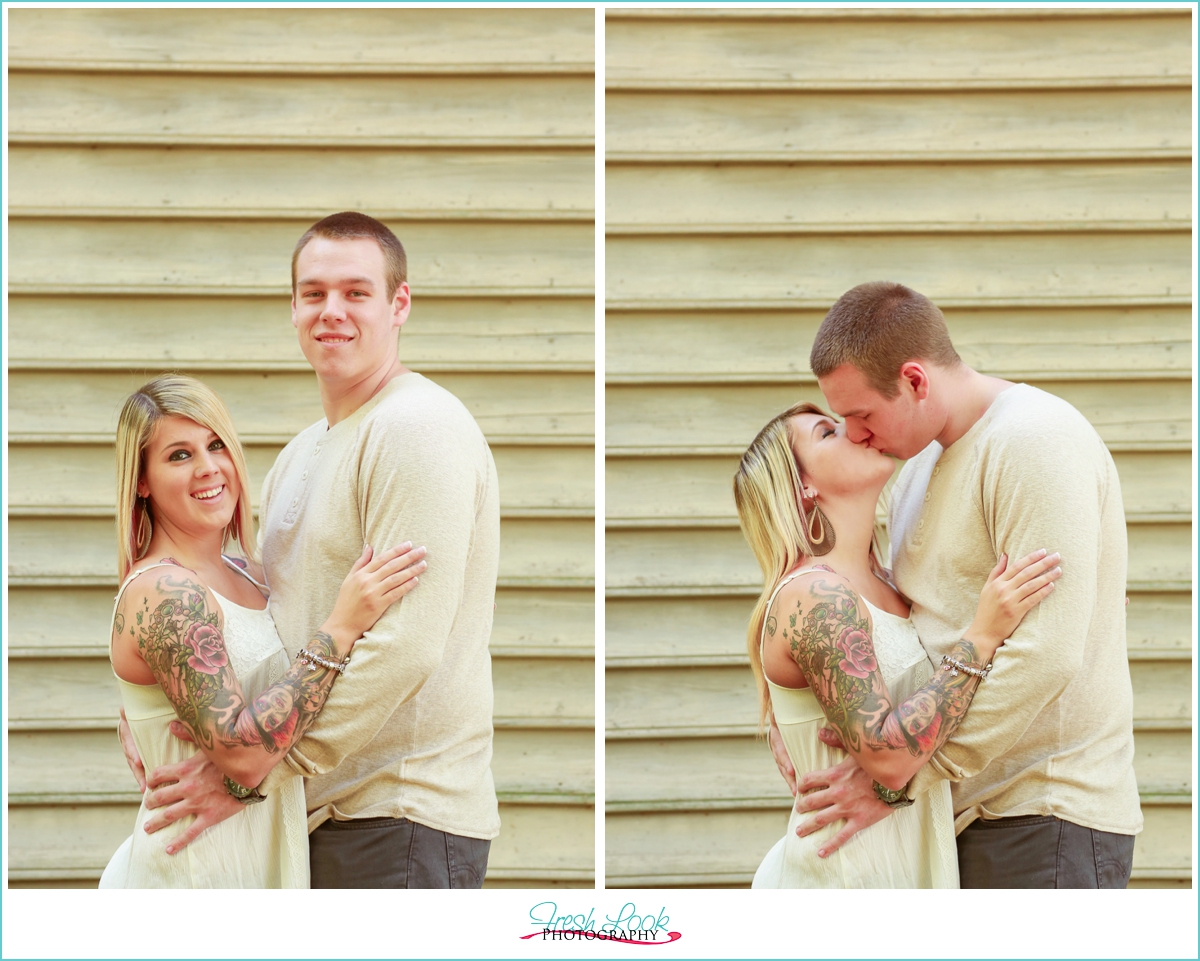 romantic engagement shoot