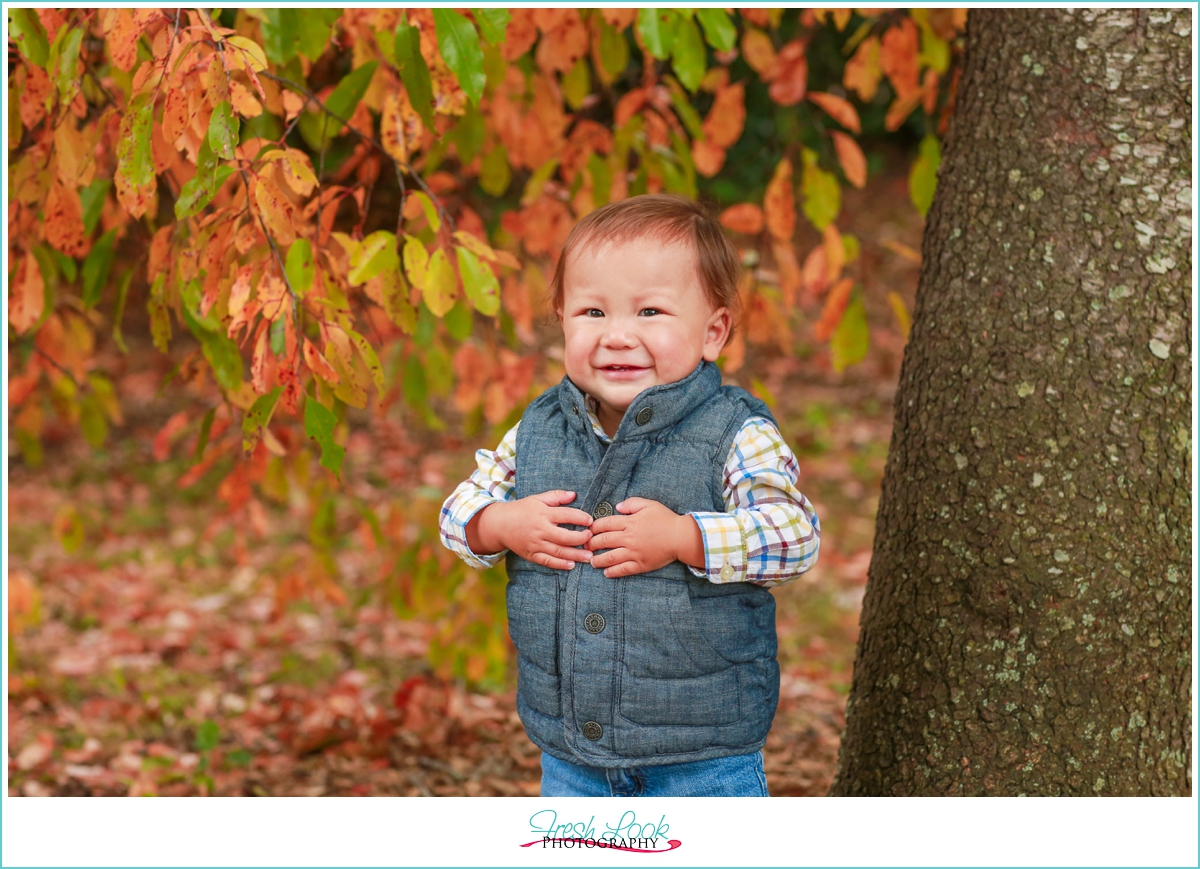 unhappy baby at the photo shoot