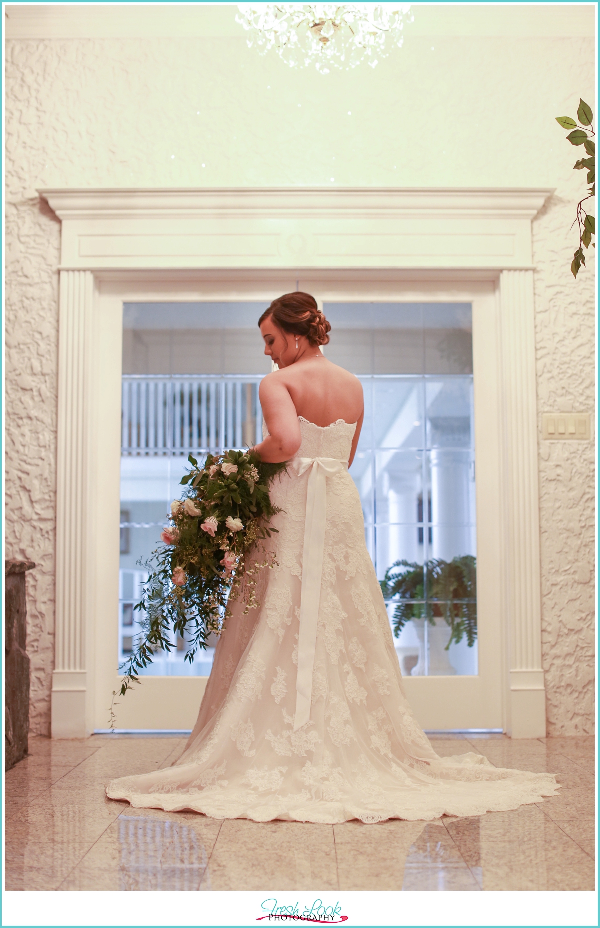 rustic bridal portrait