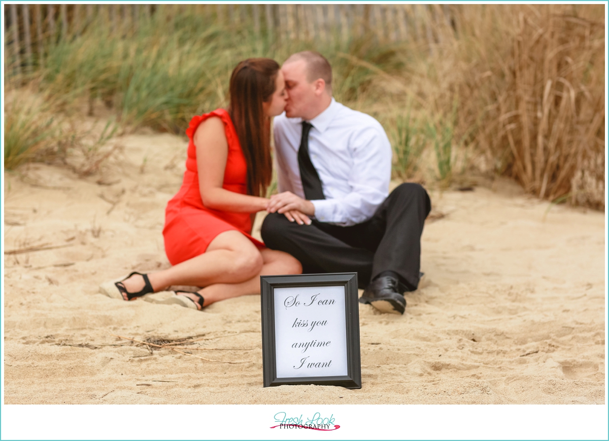 beach engagement shoot