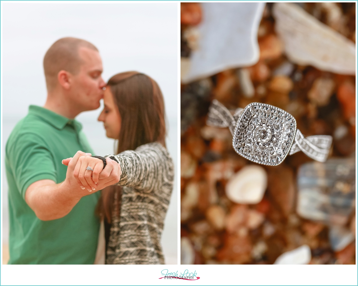 casual Virginia Beach engagement session