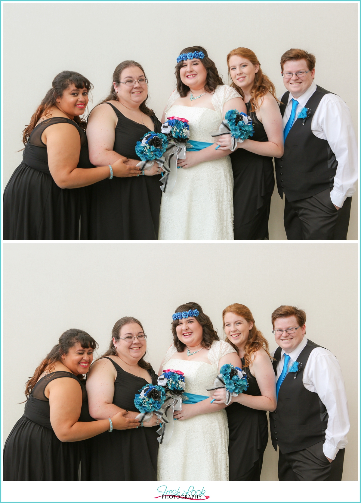 teal and gray wedding colors
