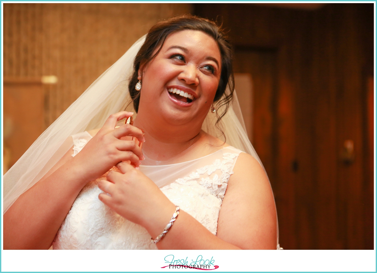 laughter at the wedding