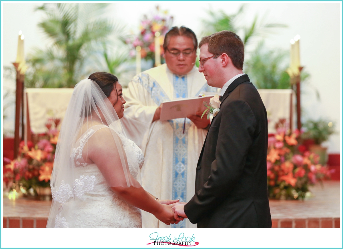 Catholic wedding ceremony