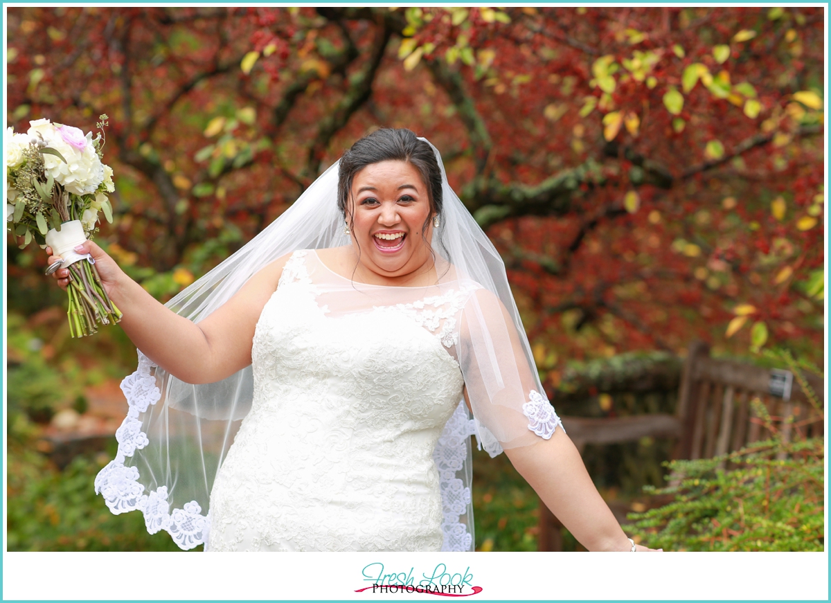 happy bride