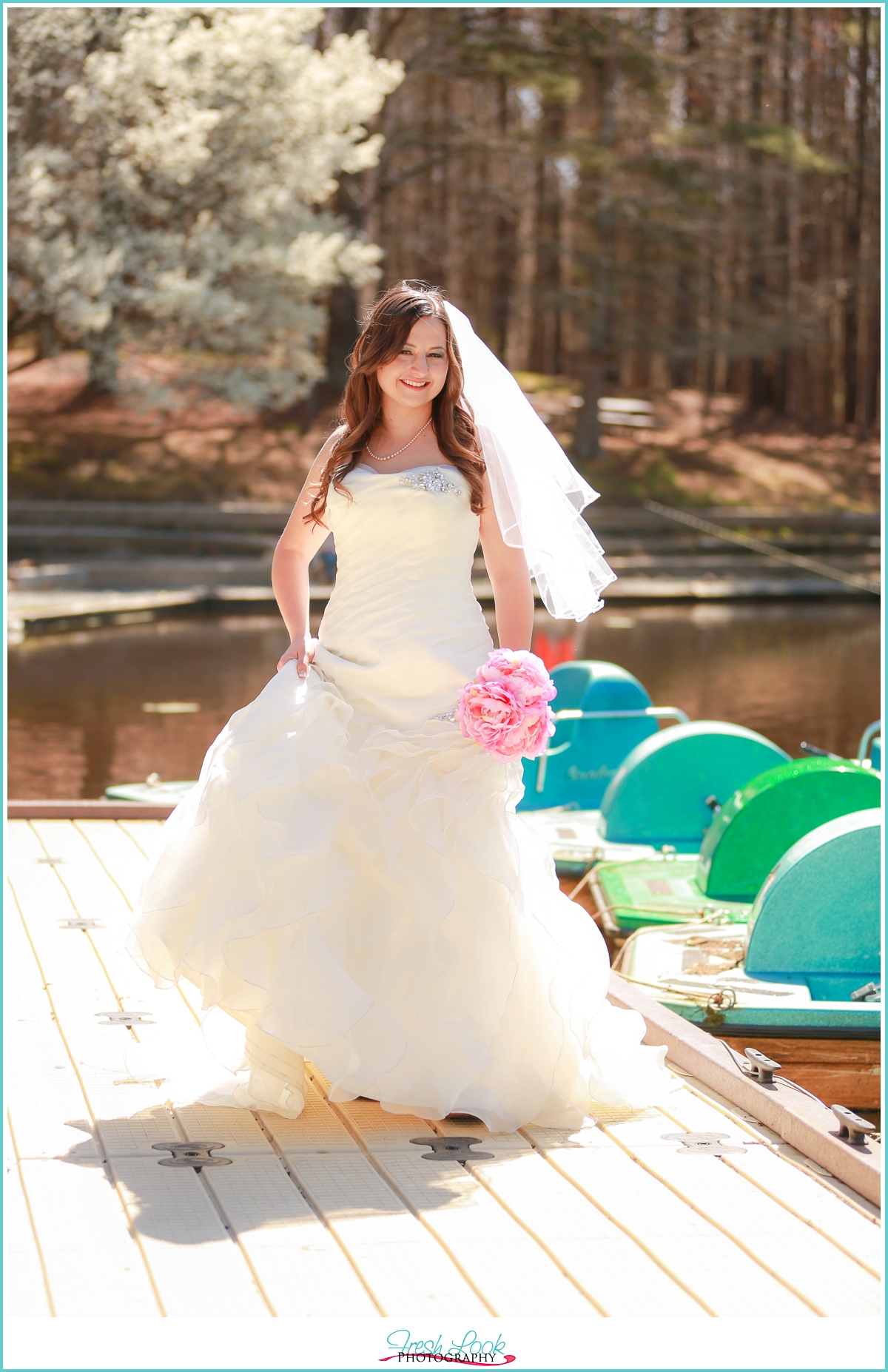 bridal portraits by water