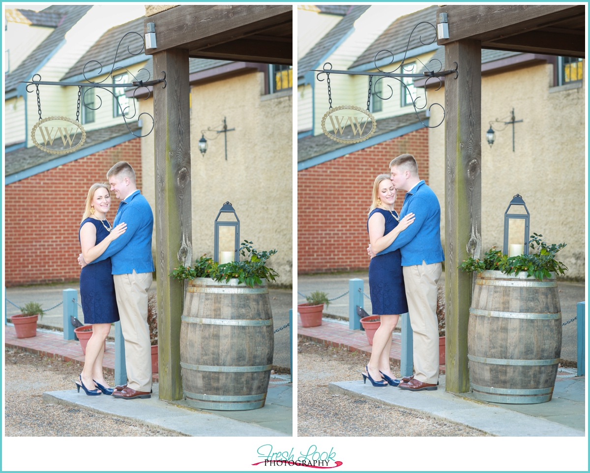 engaged at Williamsburg Winery