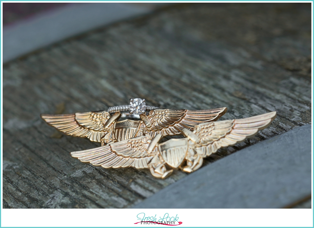 Navy officer wings pin