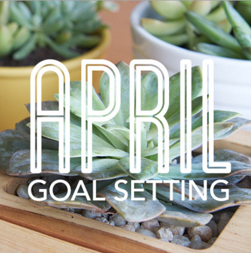 monthly goals april edition