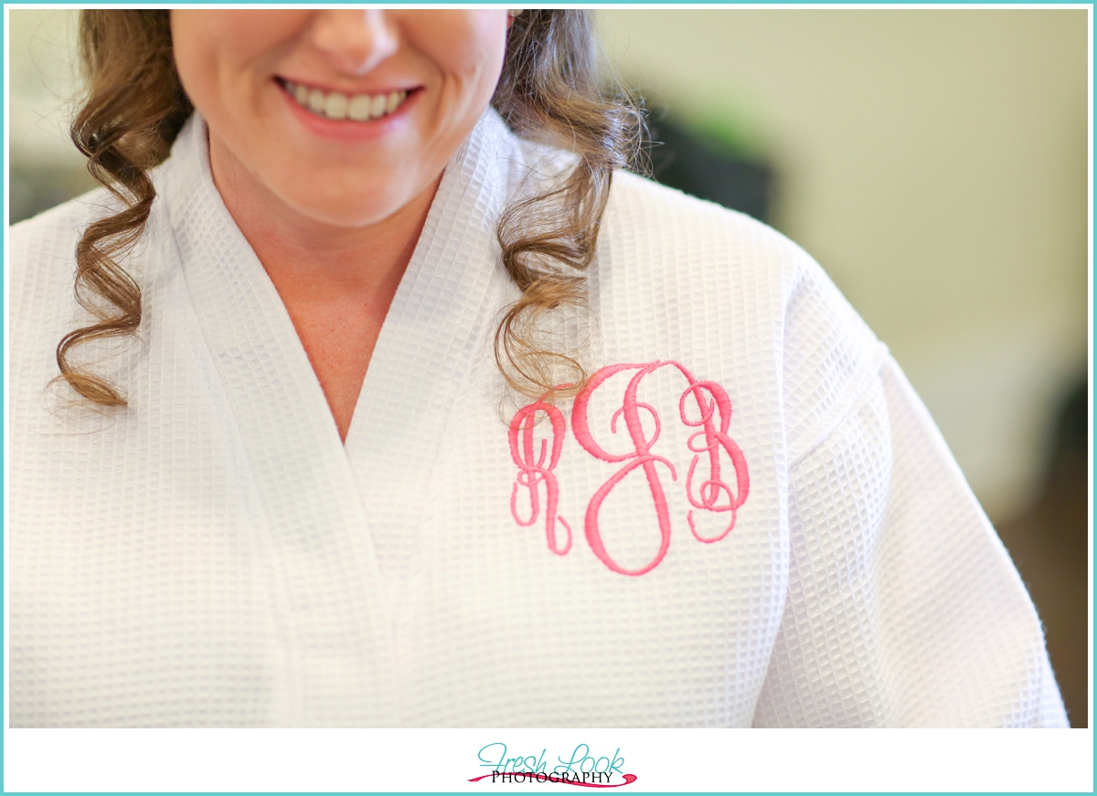 custom bridal robe