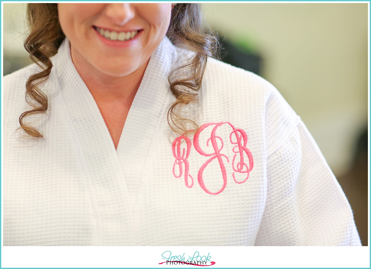 custom bridal robe