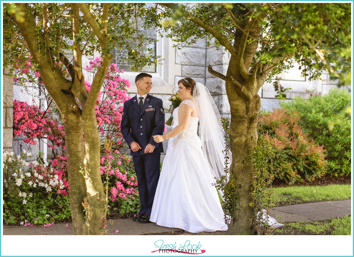 bride and groom before the wedding