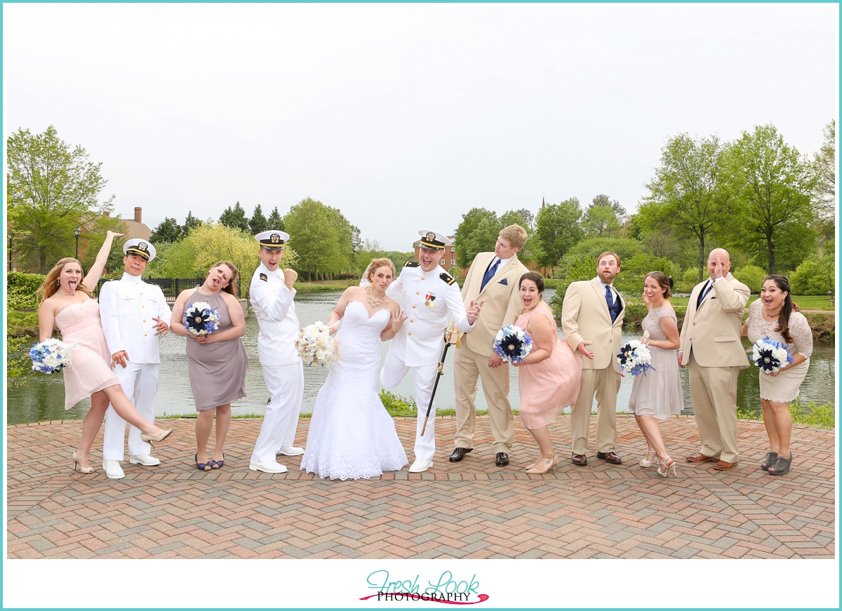 crazy bridal party