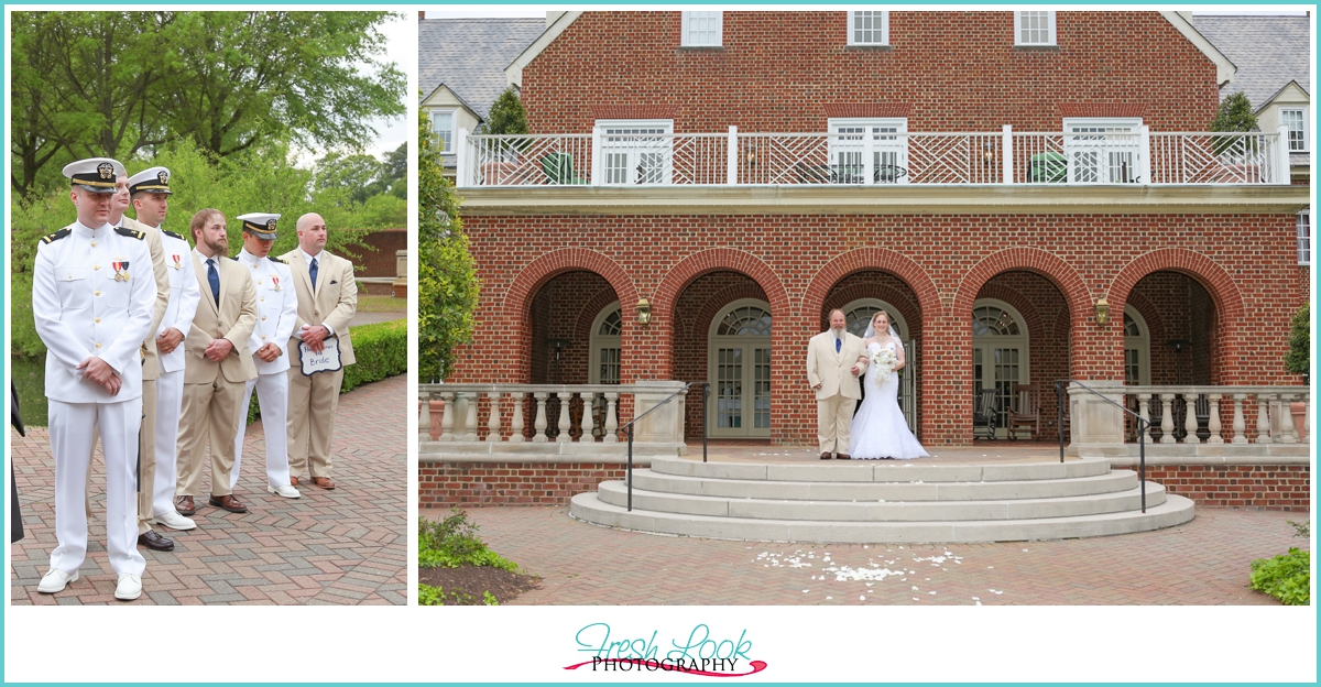 outdoor wedding ceremony