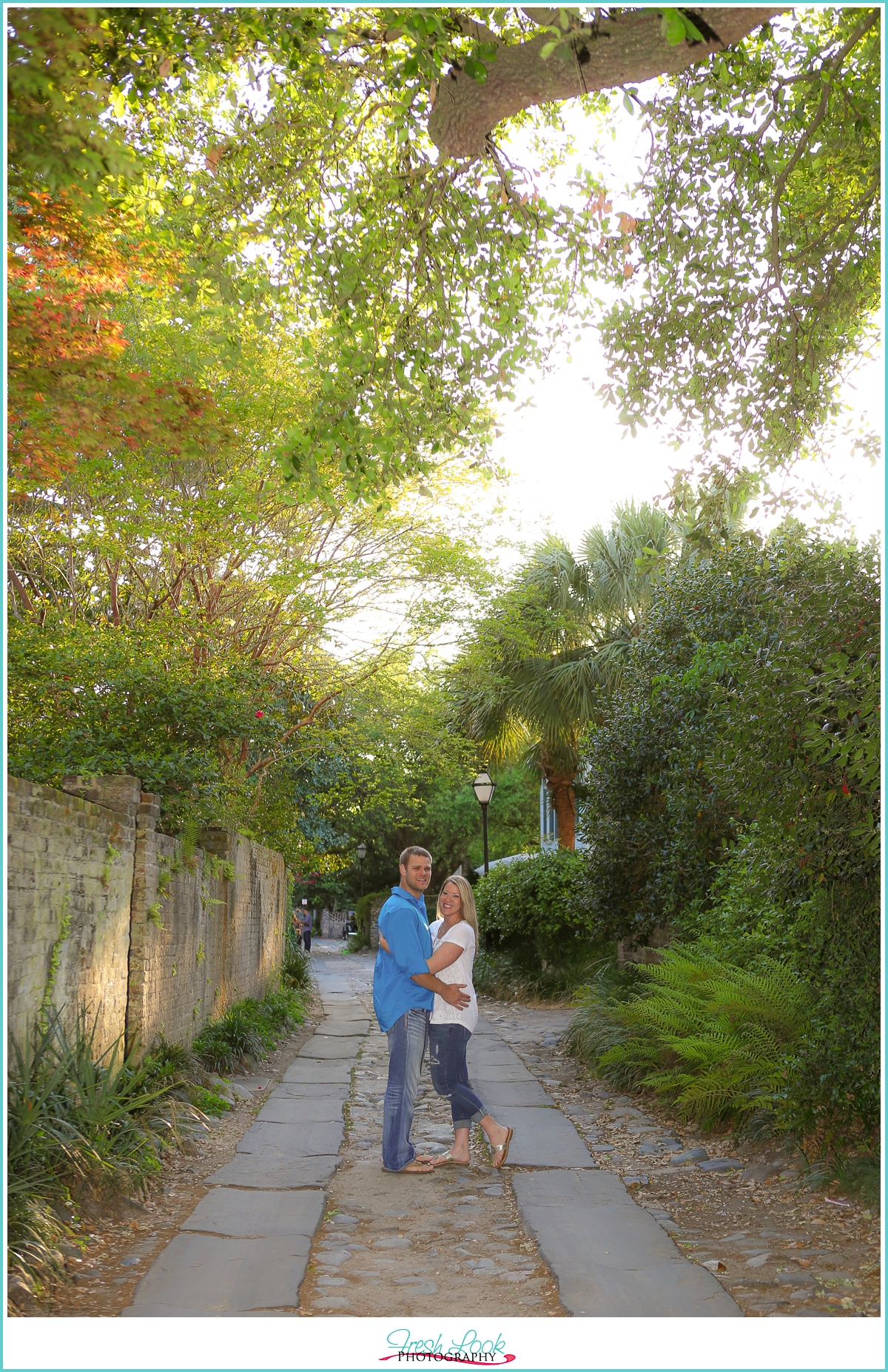 romantic alley in Charleston SC