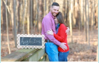 cozy woods engagement shoot