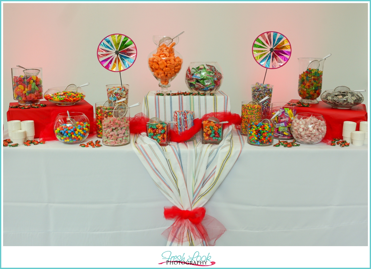 wedding candy buffet