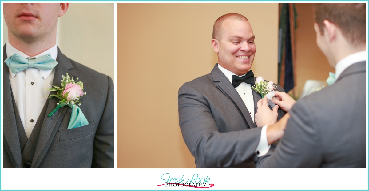 groom getting ready