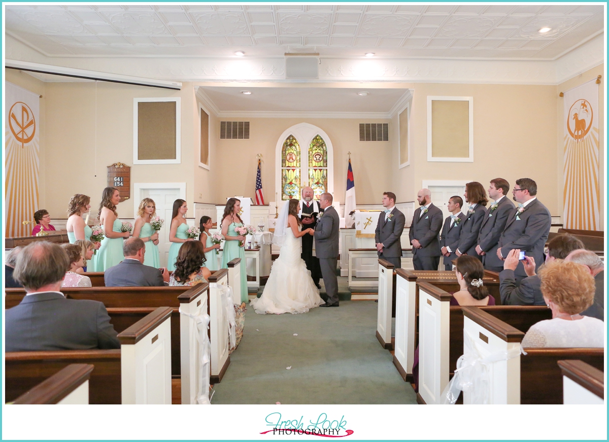 traditional church wedding