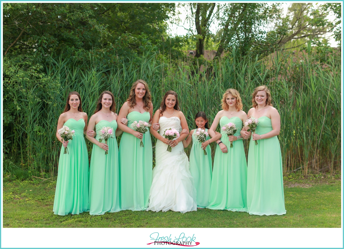 mint and blush traditions wedding