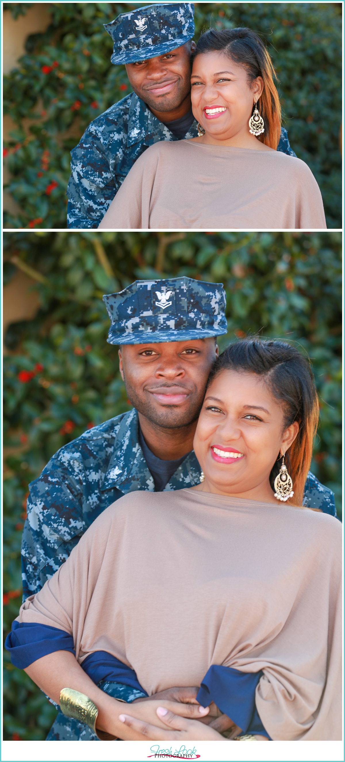 military couple photo shoot
