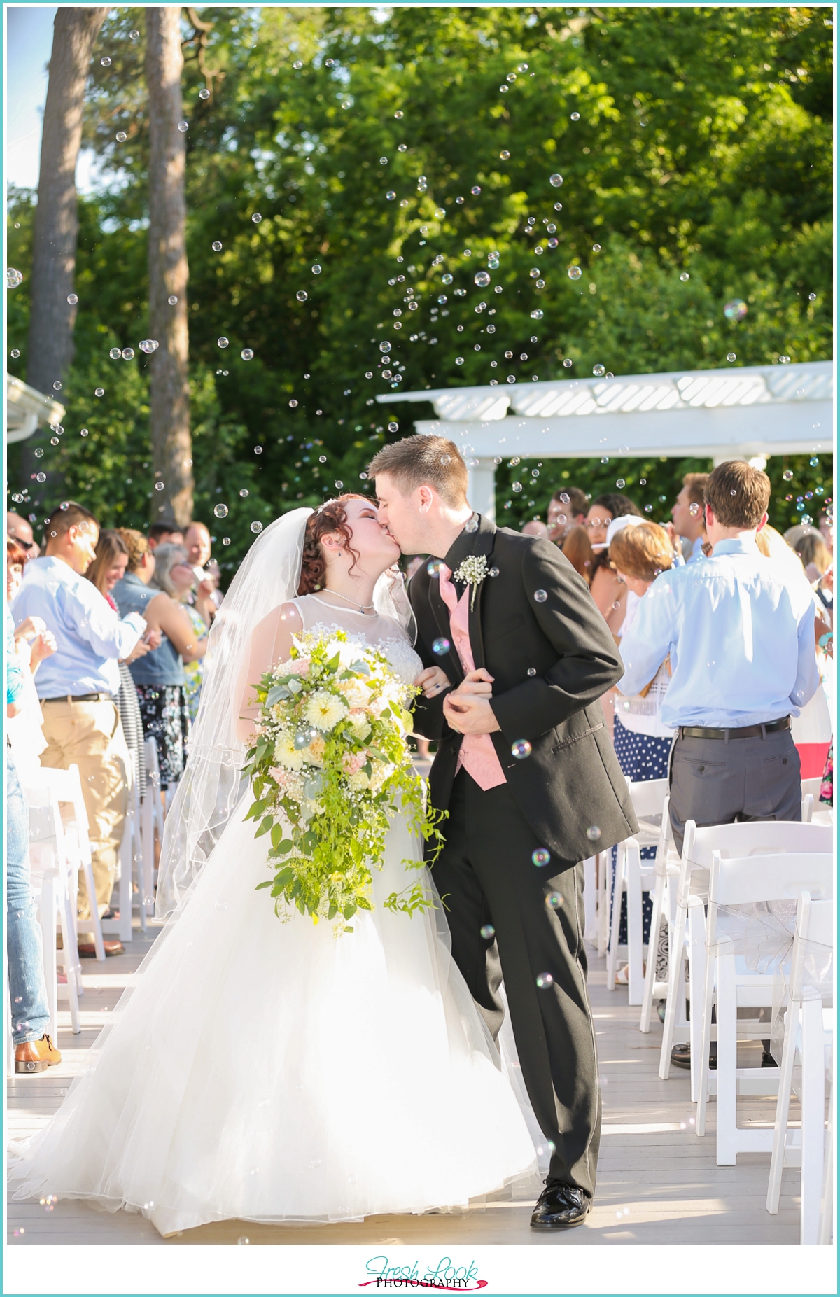 bubble exit from ceremony