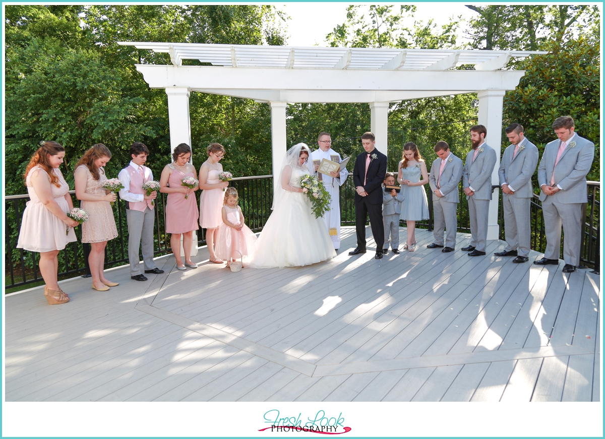 outdoor wedding ceremony